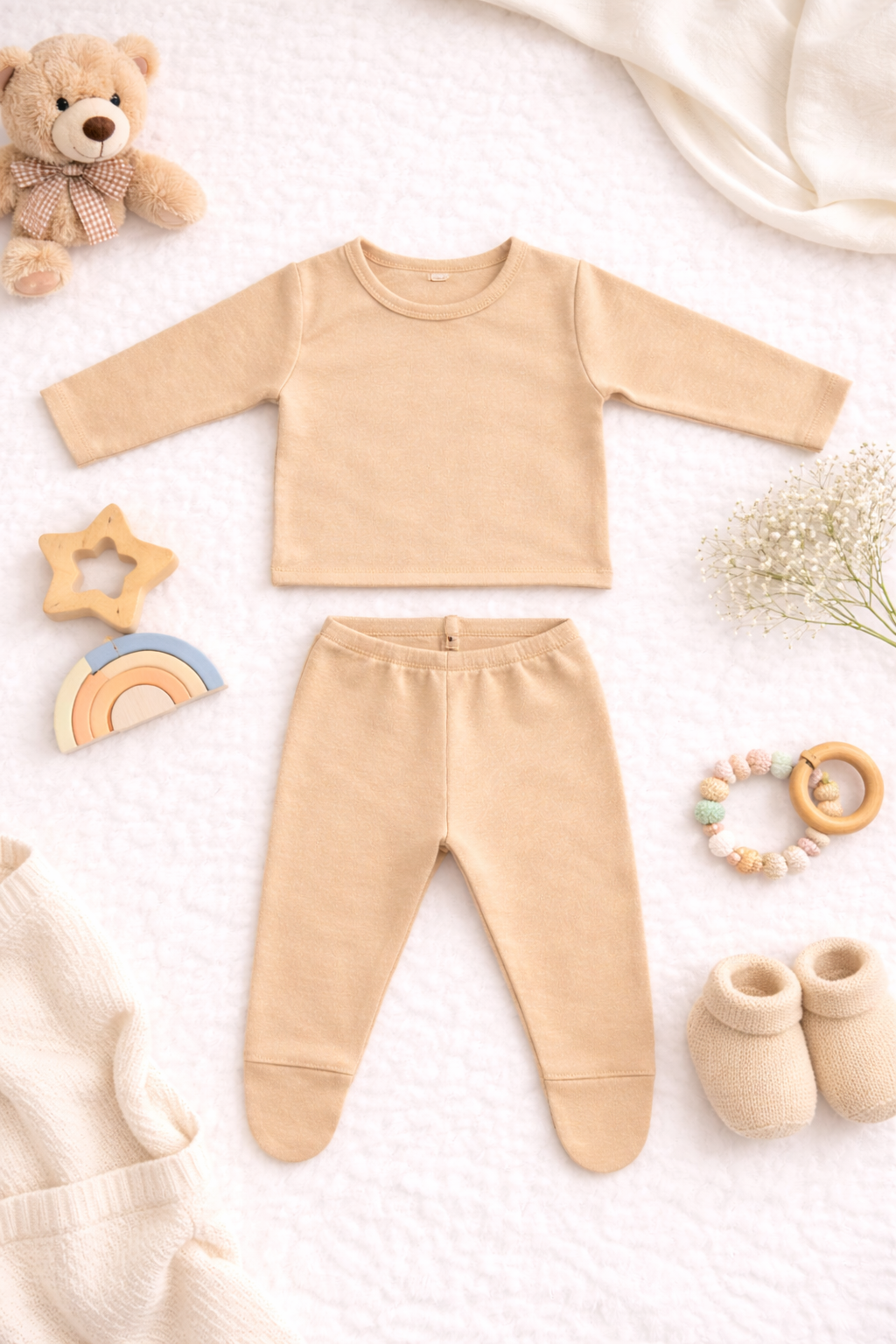 Pantys + Camisetas (beige)