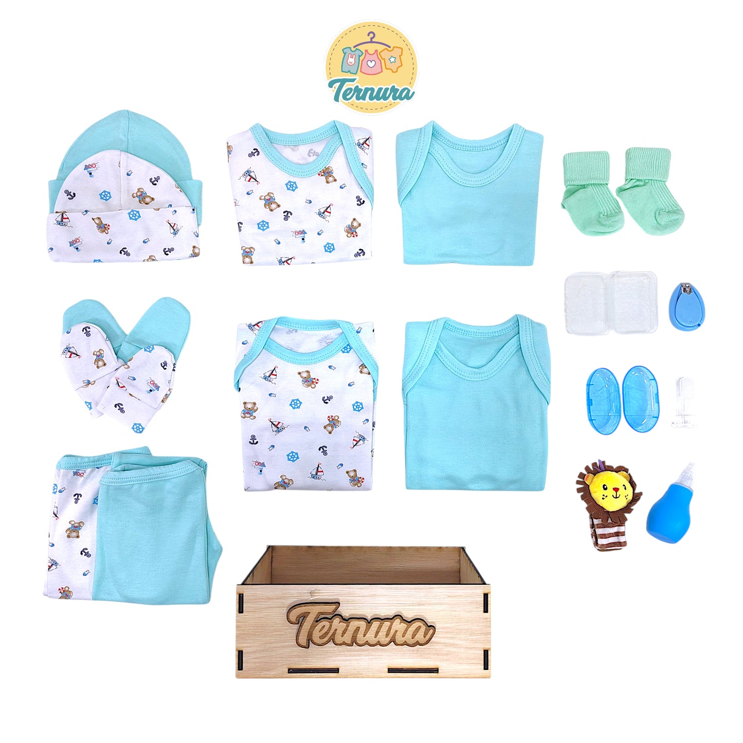 Caja de Bienvenida para Bebé 18 Artículos – Regalo Completo para Recién Nacido