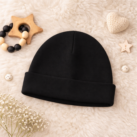 Gorro Bebé Prematuro Negro