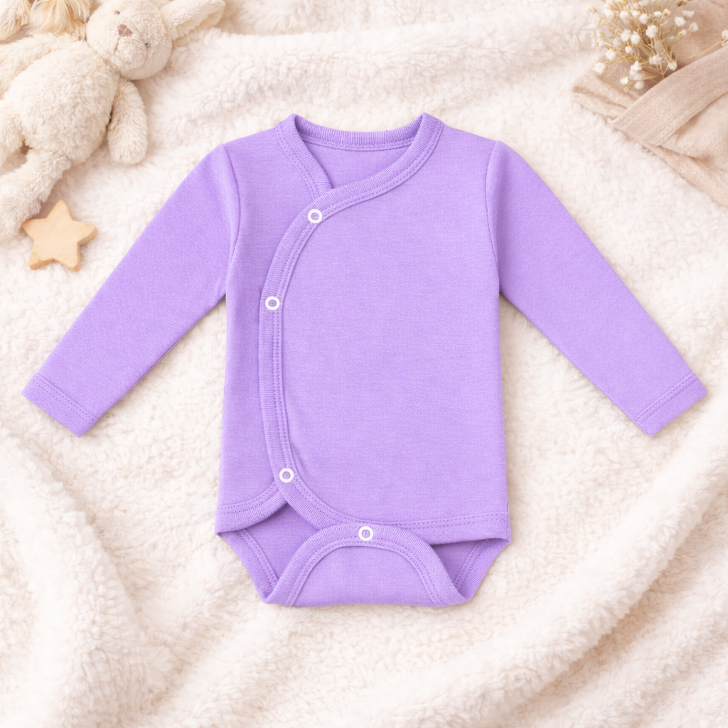 Body Bebé Prematuro con Mitones lila