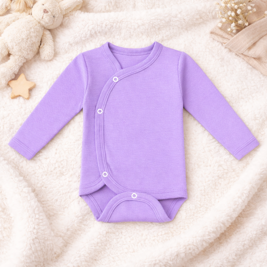 Body Bebé Prematuro con Mitones lila