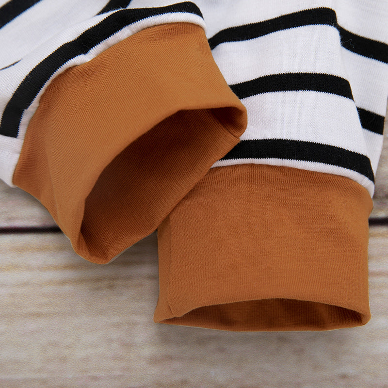 Conjunto Rayas Plumas Camel - vista bebé