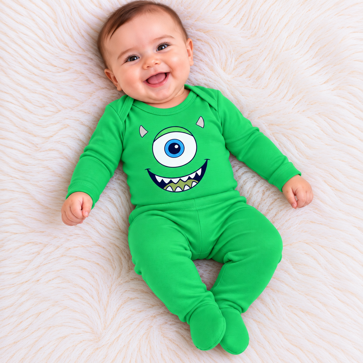 Conjunto bebé Mike Wazowski verde