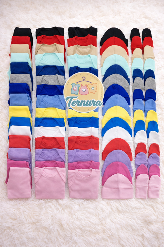 Pack 6 Ajuares 100% Algodón - Selección Personalizada ⭐