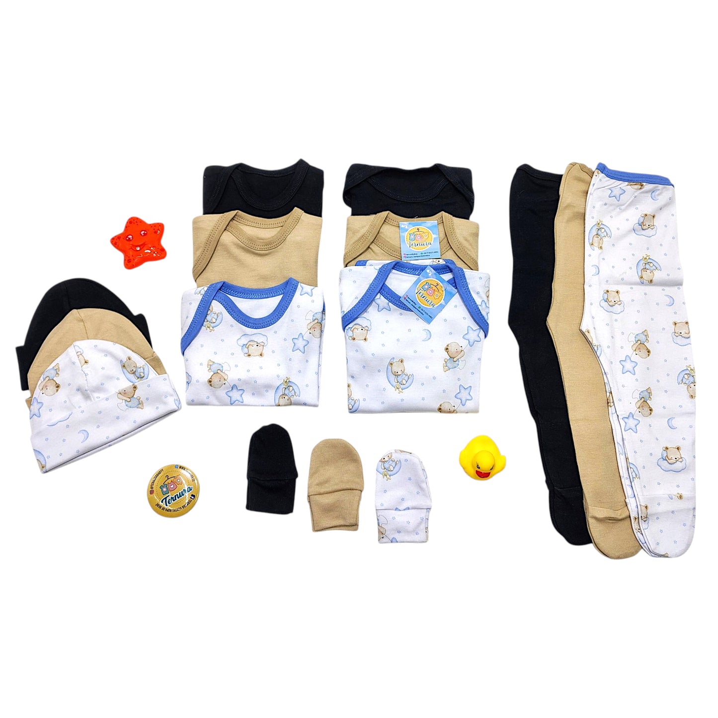 👶✨ Pack Ajuar Premium 15 Piezas para Bebé 0-3 Meses 🍼💖 – Algodón Hipoalergénico