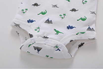 Detalle aplique estegosaurio pantalón azul marino