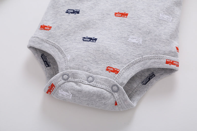 Body manga larga gris detalle cuello