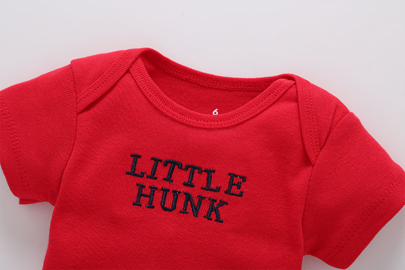 Body manga corta rojo Little Hunk