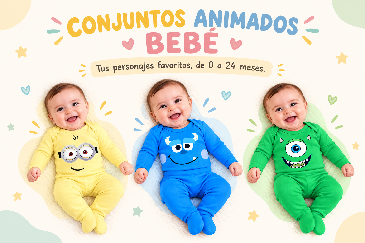 Conjuntos animados bebé de Ternura Baby