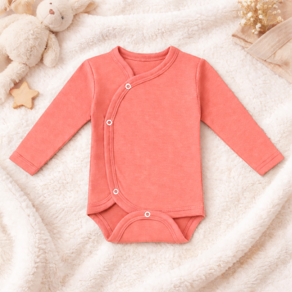 Body Bebé Prematuro con Mitones Coral