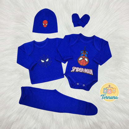 Ajuar Spider-Man Azul para Bebé