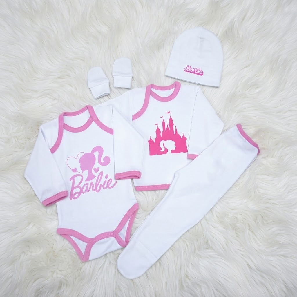 Ajuar para bebé Barbie rosado