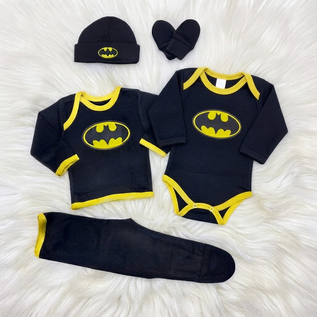 Ajuar para bebé Batman negro